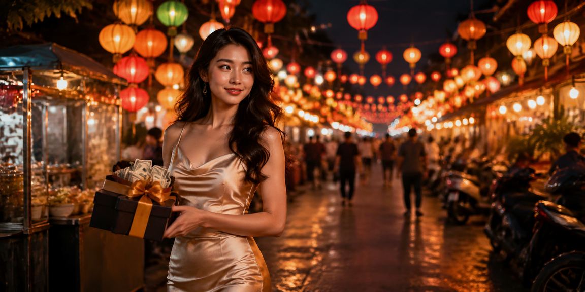 Phong cảnh đêm phố thị Ninh Bình với bảng quảng cáo cá cược trực tuyến